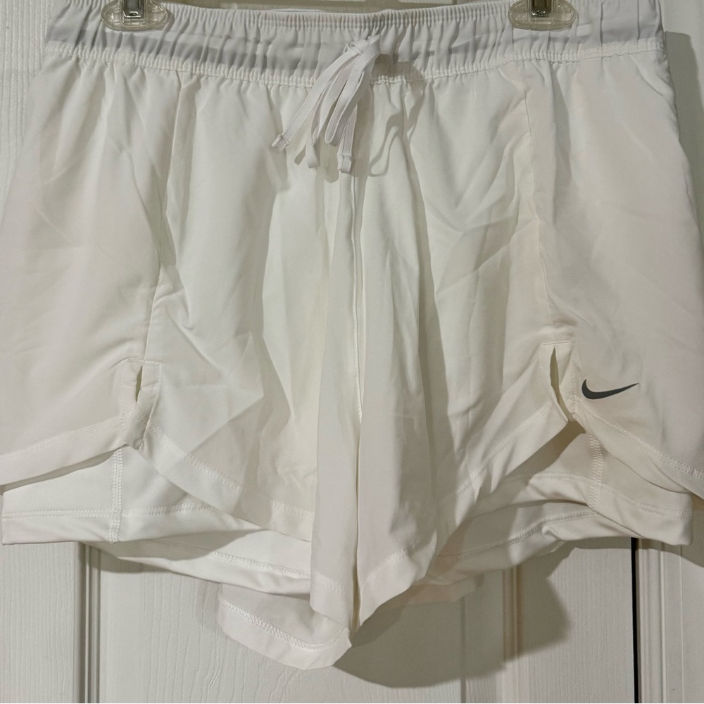 Nike Women's White Athletic Running Shorts